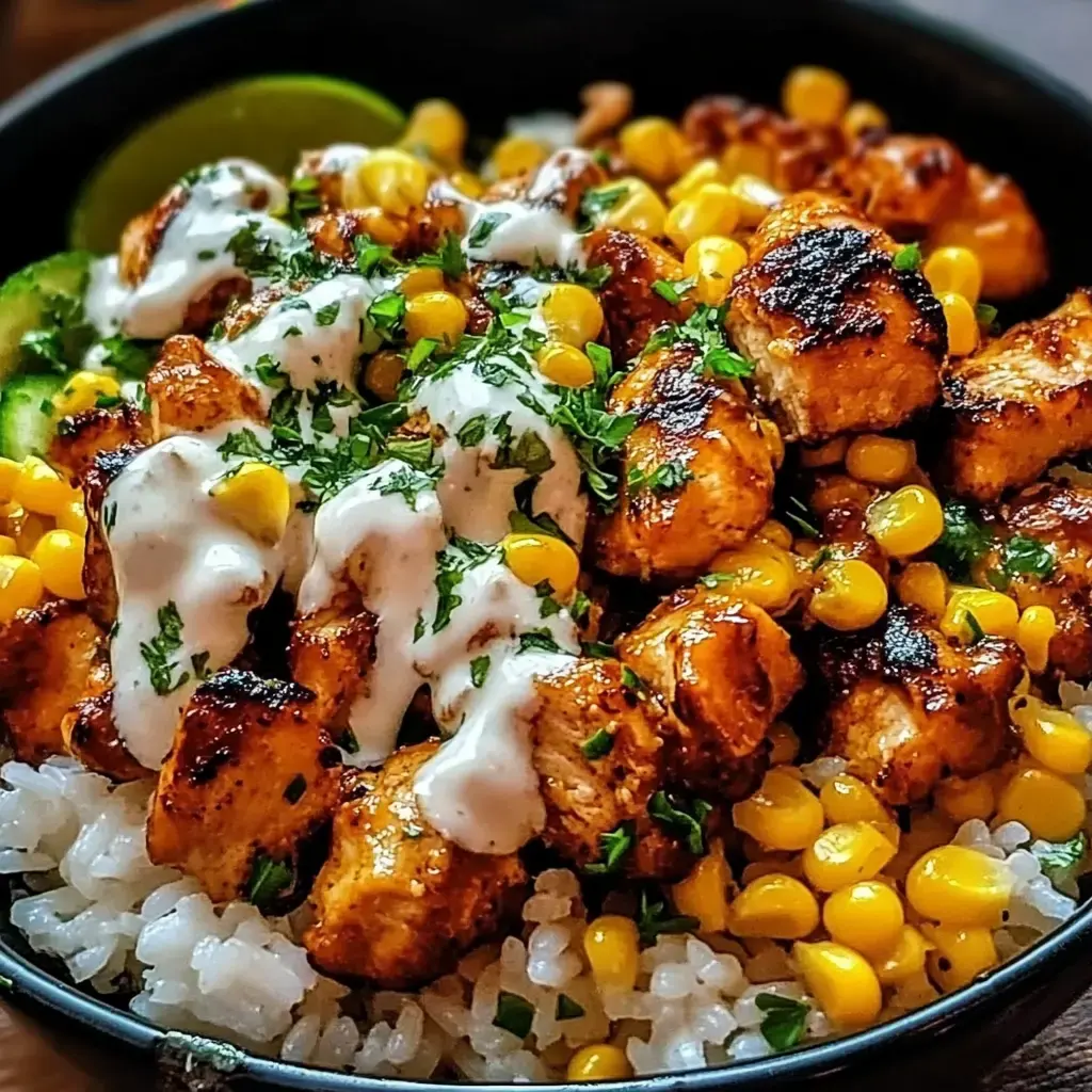 Street Corn Chicken Rice Bowl Recipe