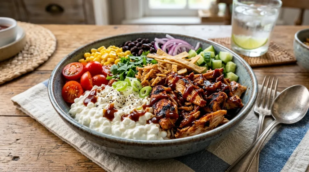 BBQ Chicken Cottage Cheese Bowl Recipe