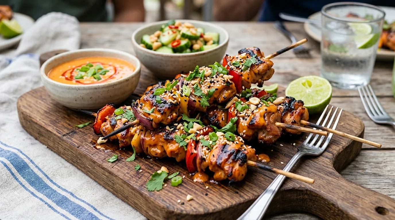Bang Bang Chicken Skewers Recipe