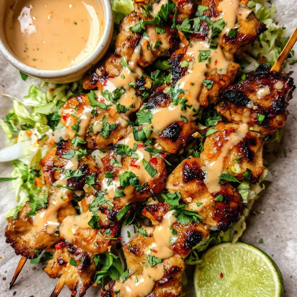 Bang Bang Chicken Skewers Recipe