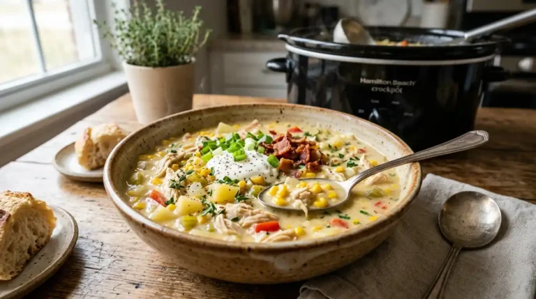 ​Crockpot Chicken Corn Chowder Recipe