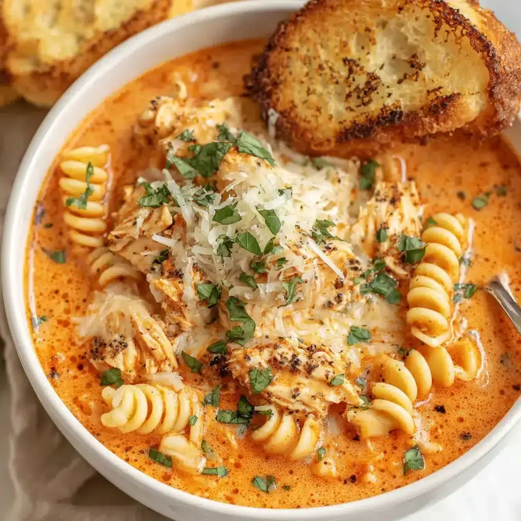 Crockpot Chicken Parmesan Soup Recipe