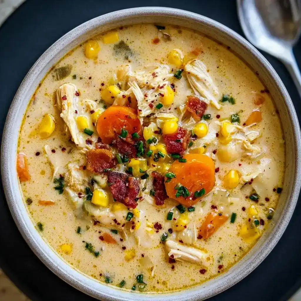 ​Crockpot Chicken Corn Chowder Recipe