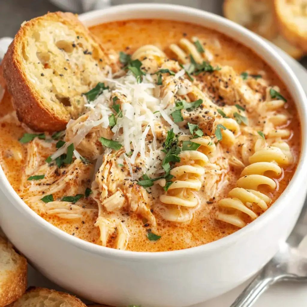 Crockpot Chicken Parmesan Soup Recipe