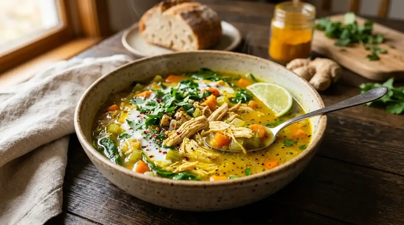Anti Inflammatory Turmeric Chicken Soup Recipe
