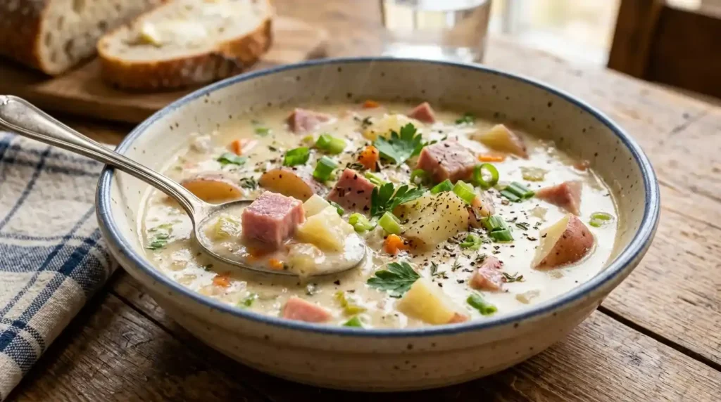 Creamy Ham Potato Soup Recipe