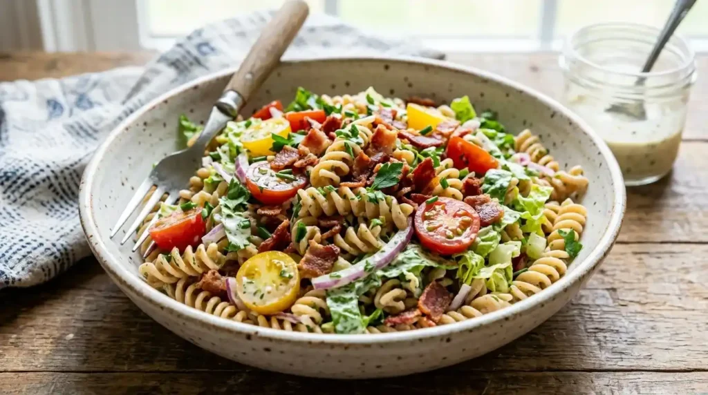 Gluten Free Dairy Free BLT Pasta Salad Recipe