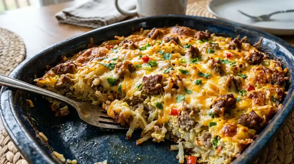 Sausage Hashbrown Breakfast Casserole Recipe