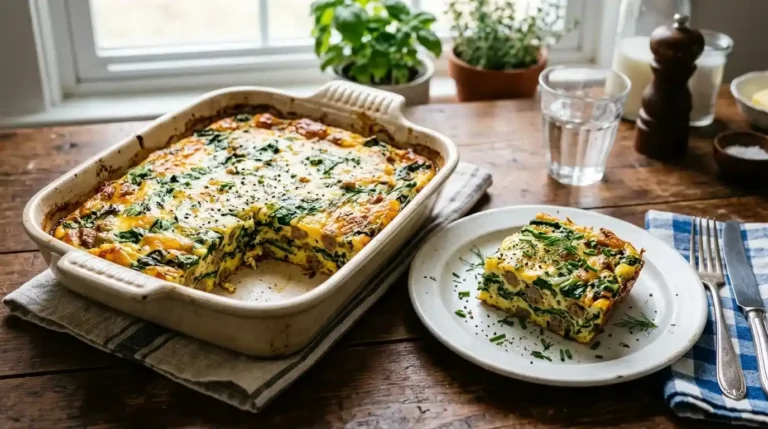 Spinach Egg Casserole Recipe