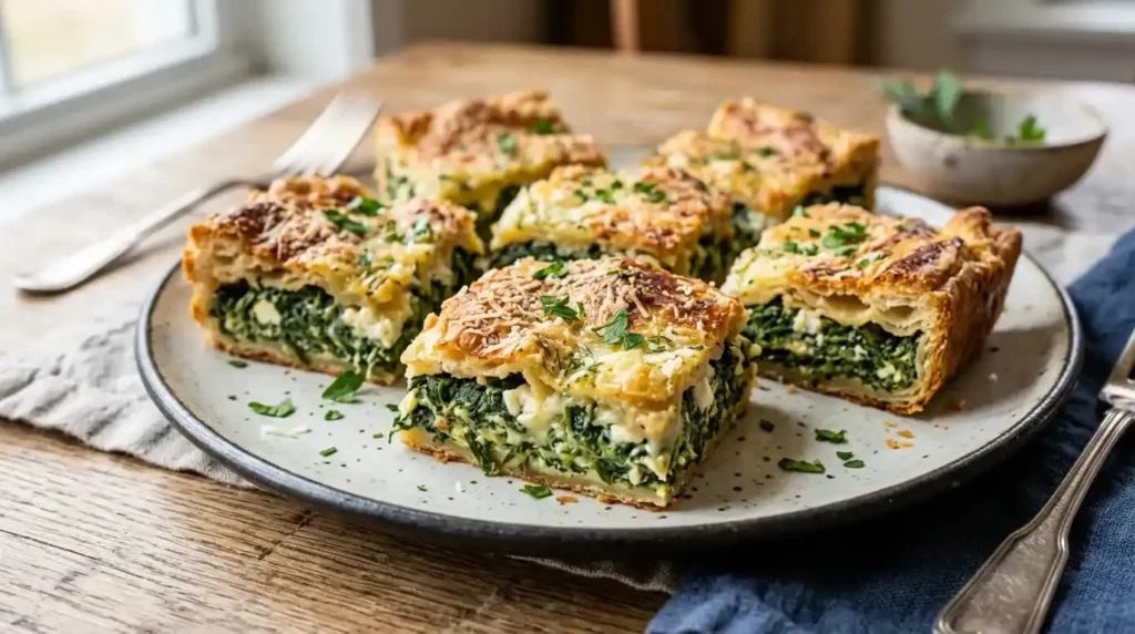 Spinach and Cheese Squares Recipe