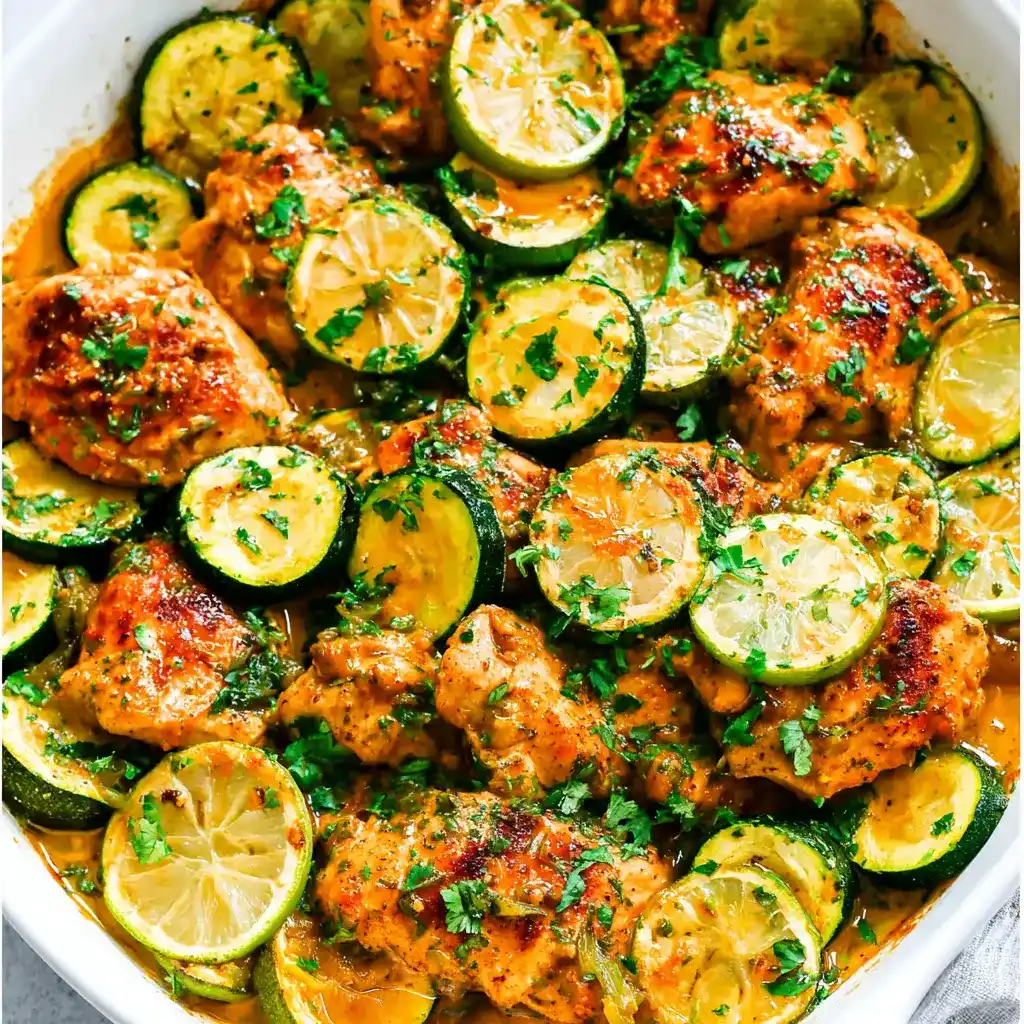 Baked Chicken and Zucchini Recipe