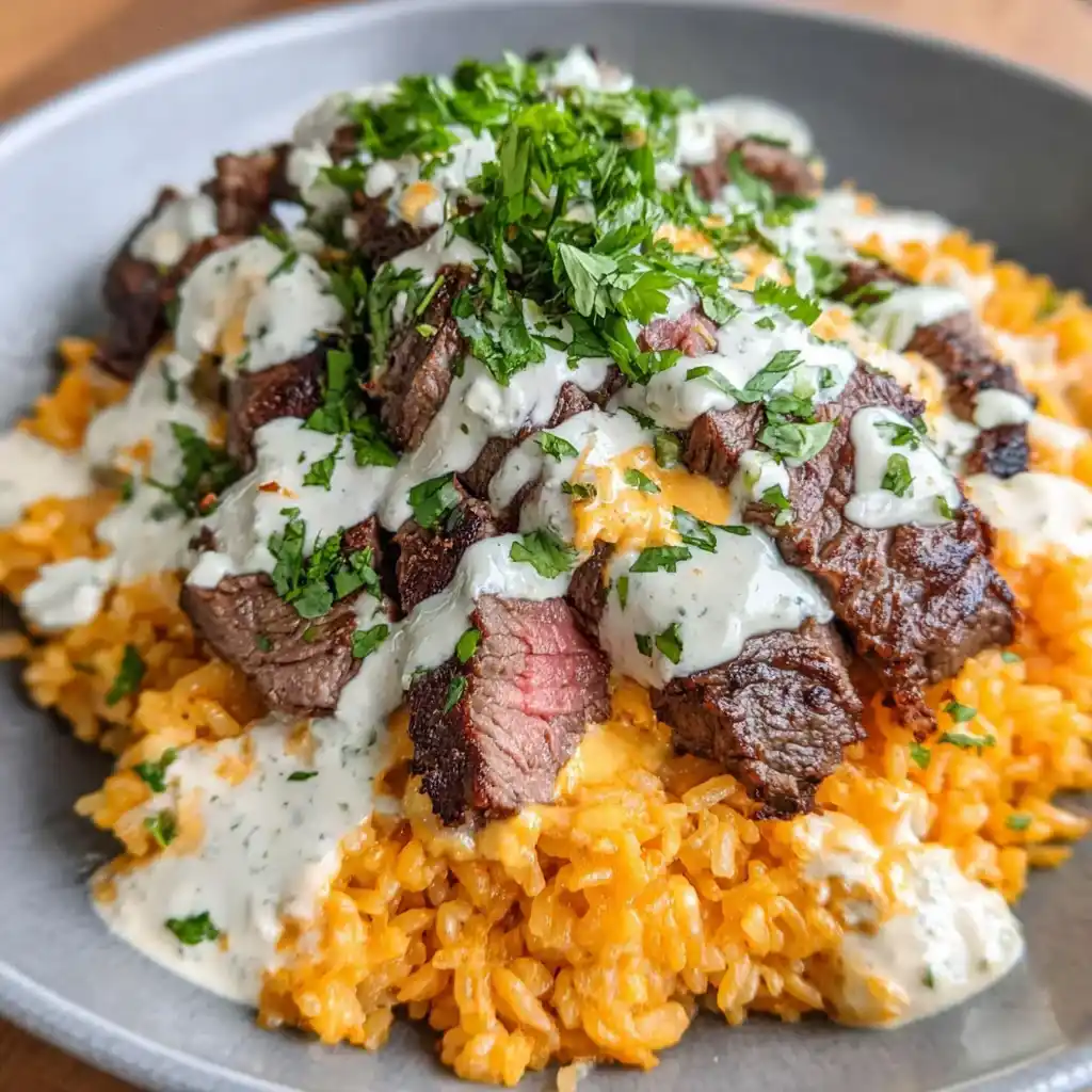 Steak Queso Rice Recipe