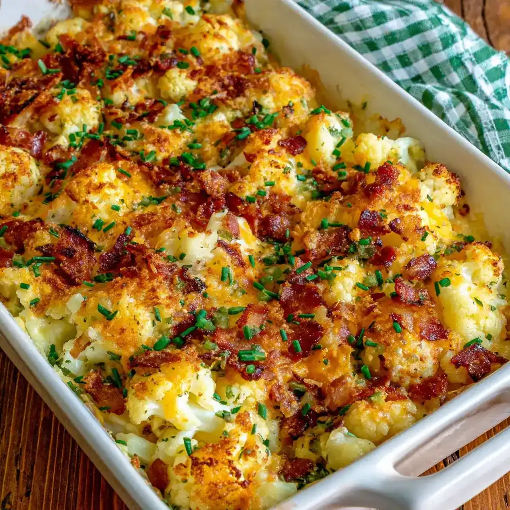 ​​​​​​​​​​​​​​Loaded Cauliflower Casserole Recipe
