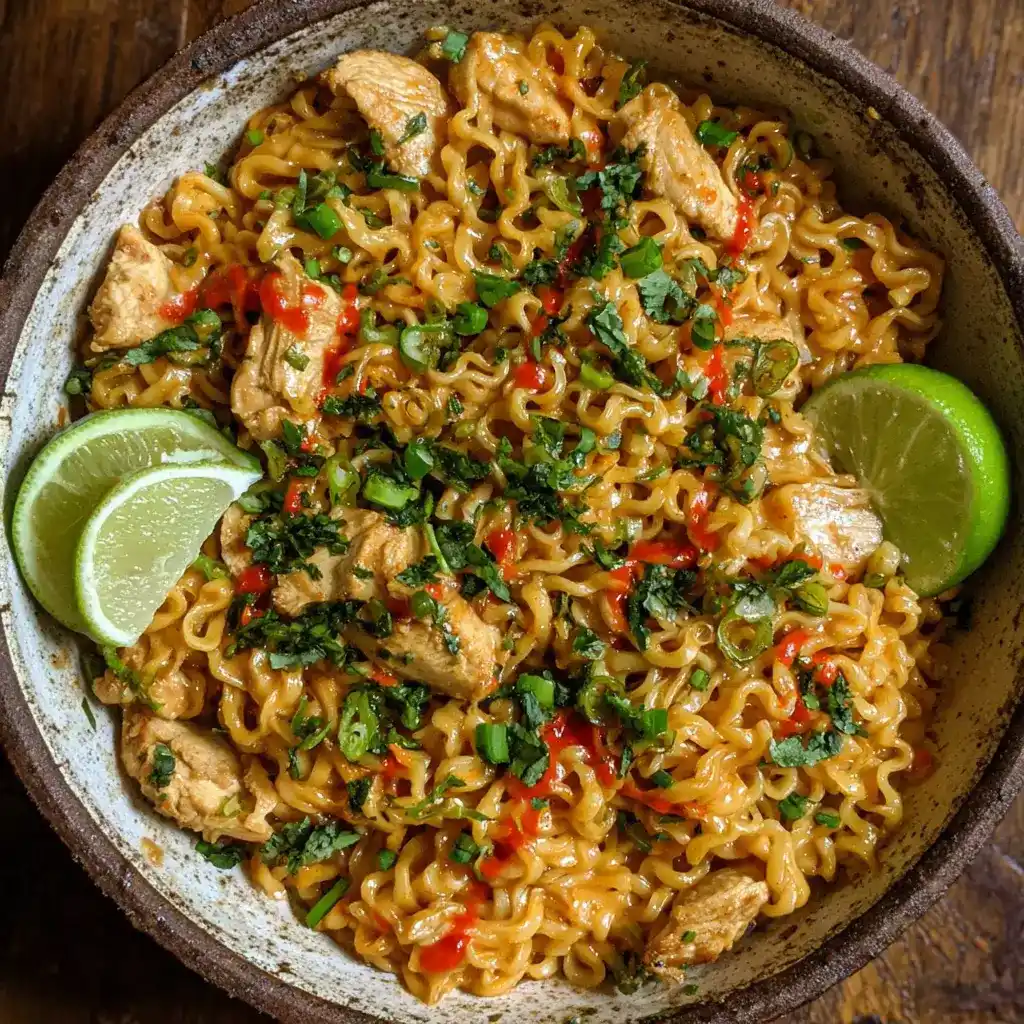 ​​​​​​​​​​​​​​​Thai Peanut Chicken Ramen Recipe