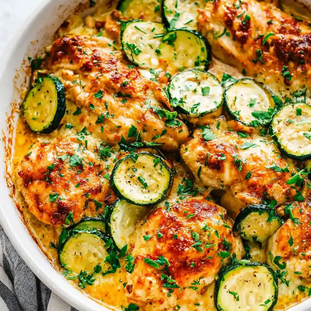 Baked Chicken and Zucchini Recipe