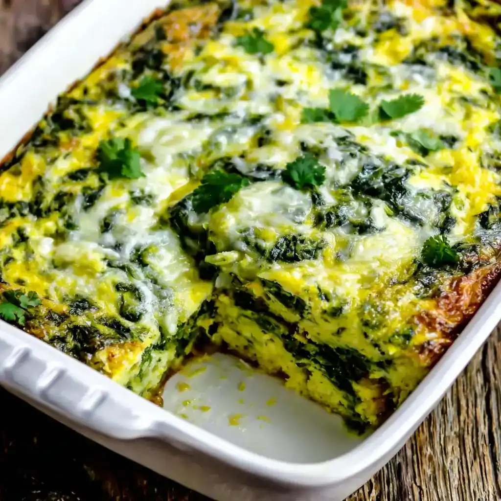 Spinach Egg Casserole Recipe