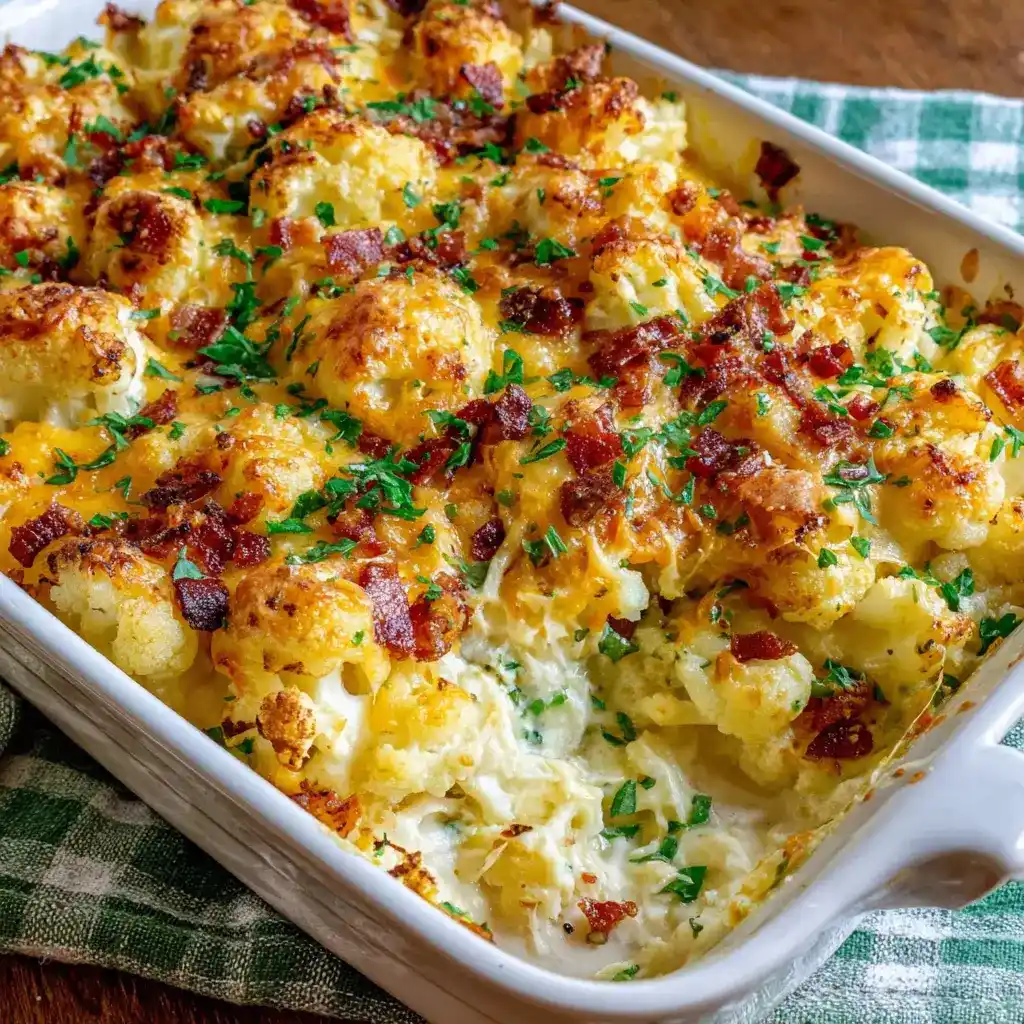 ​​​​​​​​​​​​​​Loaded Cauliflower Casserole Recipe