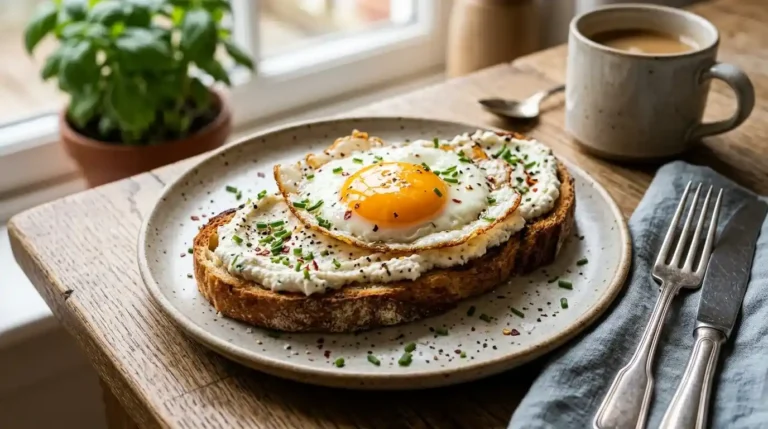 ​​​​​​​​​​​​​​Fried Egg Ricotta Toast Recipe