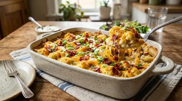 ​​​​​​​​​​​​​​Loaded Cauliflower Casserole Recipe
