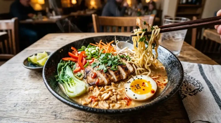 ​​​​​​​​​​​​​​​Thai Peanut Chicken Ramen Recipe