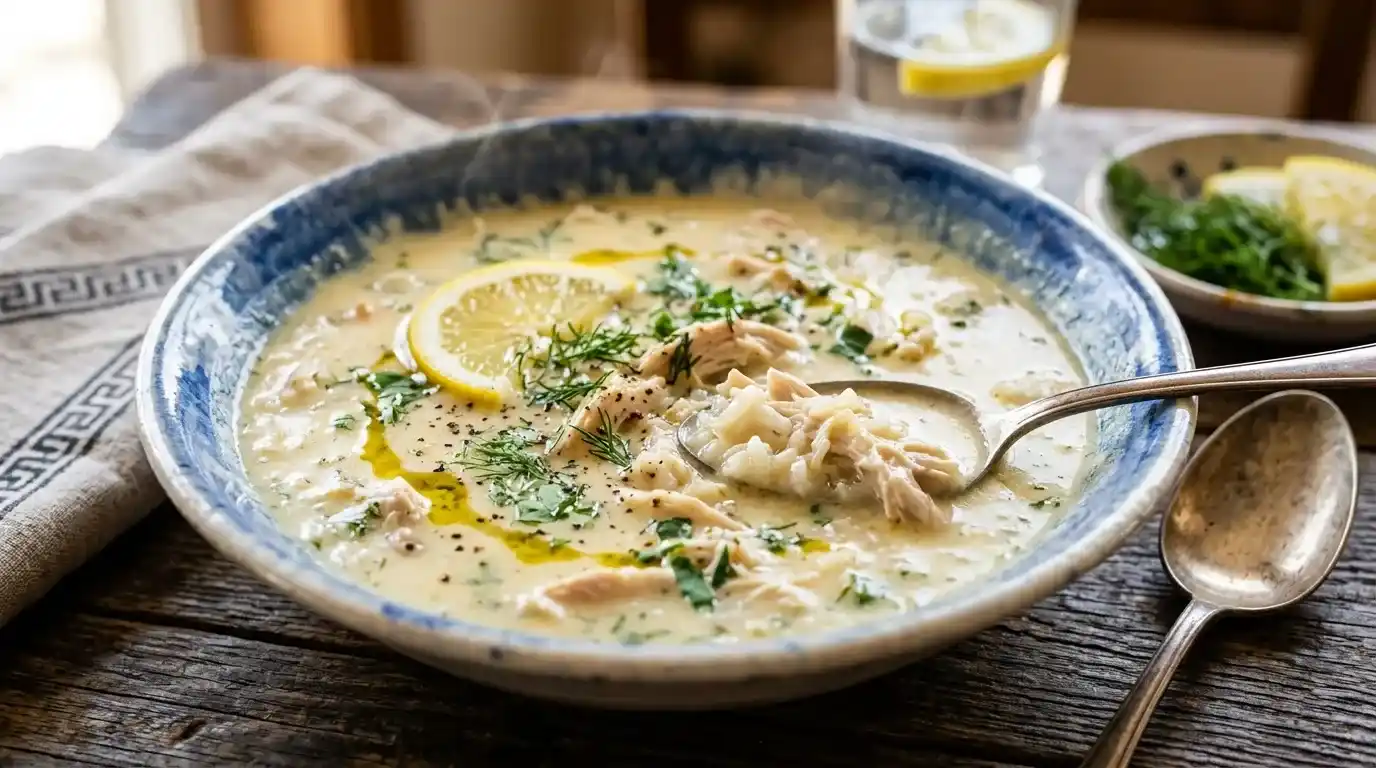 Avgolemono Greek Lemon Chicken Soup Recipe