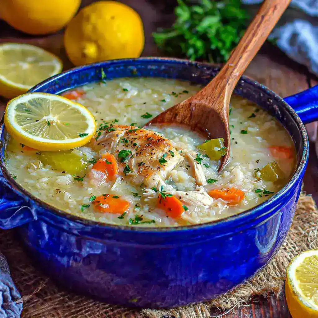 Avgolemono Greek Lemon Chicken Soup Recipe