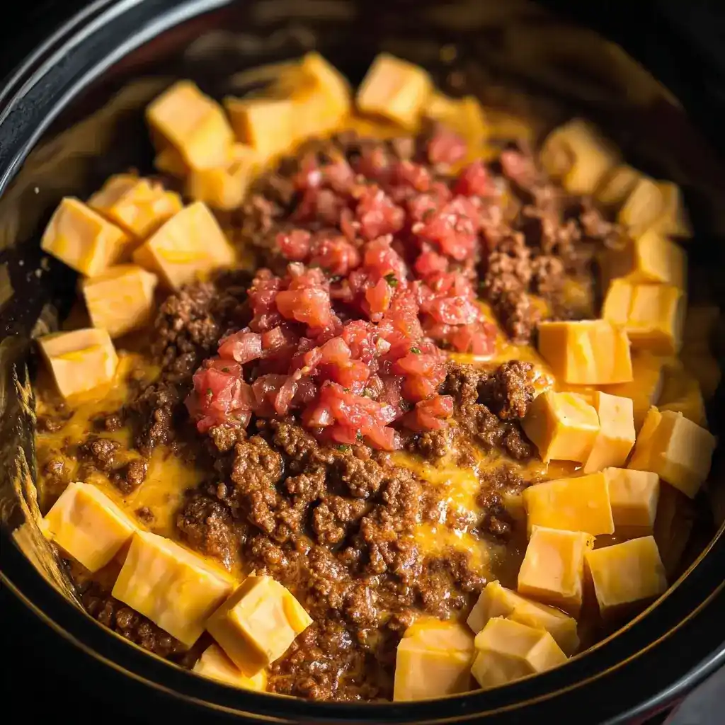 Crock Pot Beef Queso Dip Recipe