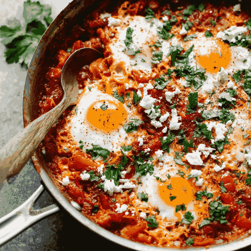 Easy Shakshuka One Pan Mediterranean Breakfast