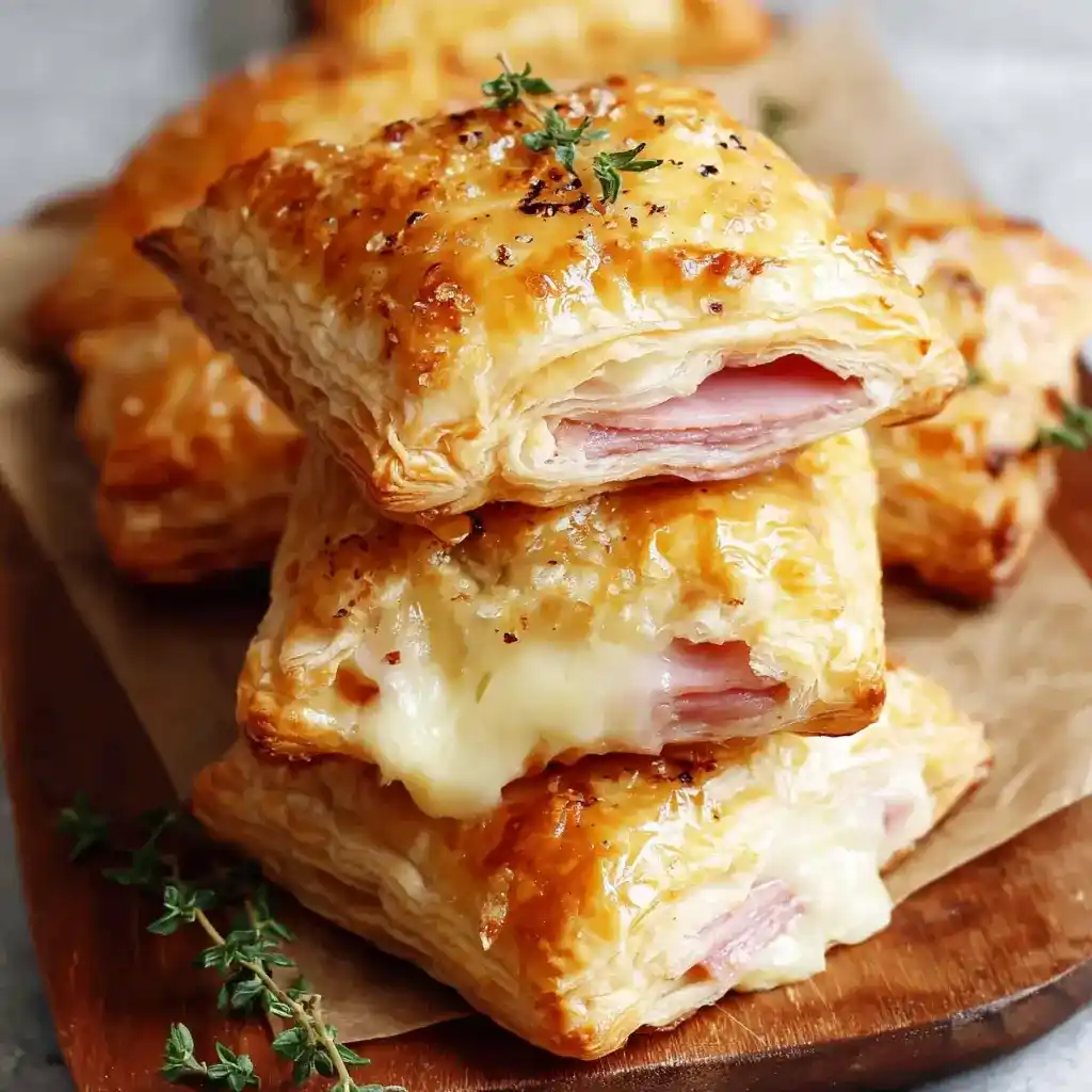 ​​​​​Ham and Cheese Puff Pastry Pockets Recipe