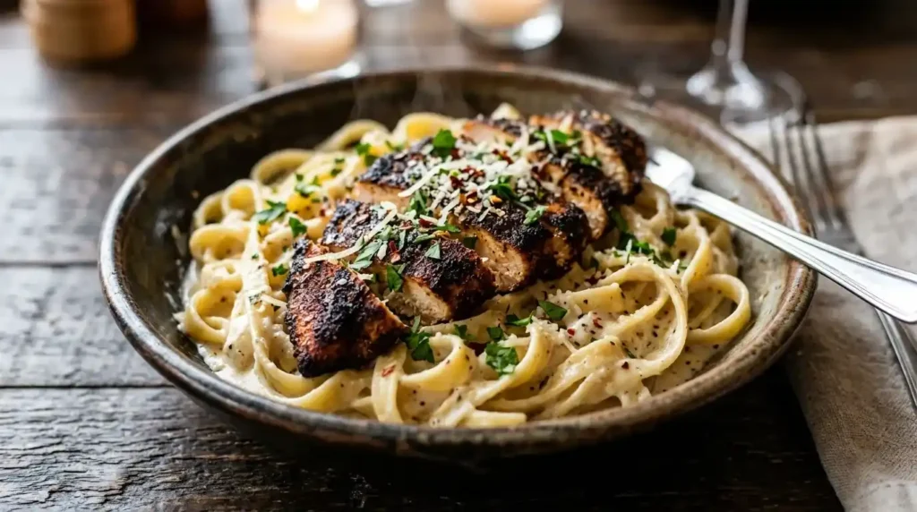 Blackened Cajun Chicken Alfredo Recipe