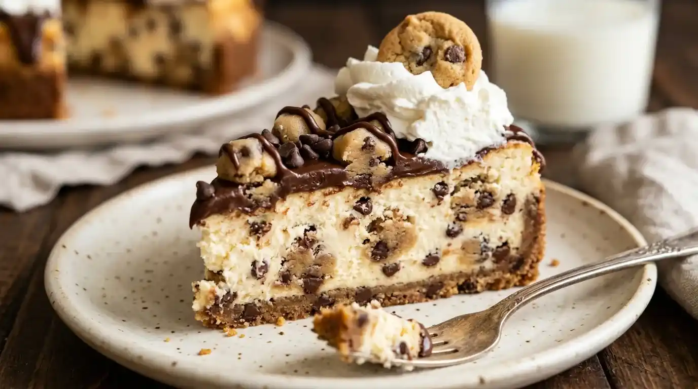 Chocolate Chip Cookie Dough Cheesecake Recipe