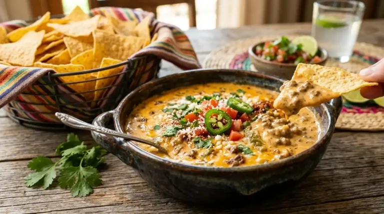 Crock Pot Beef Queso Dip Recipe