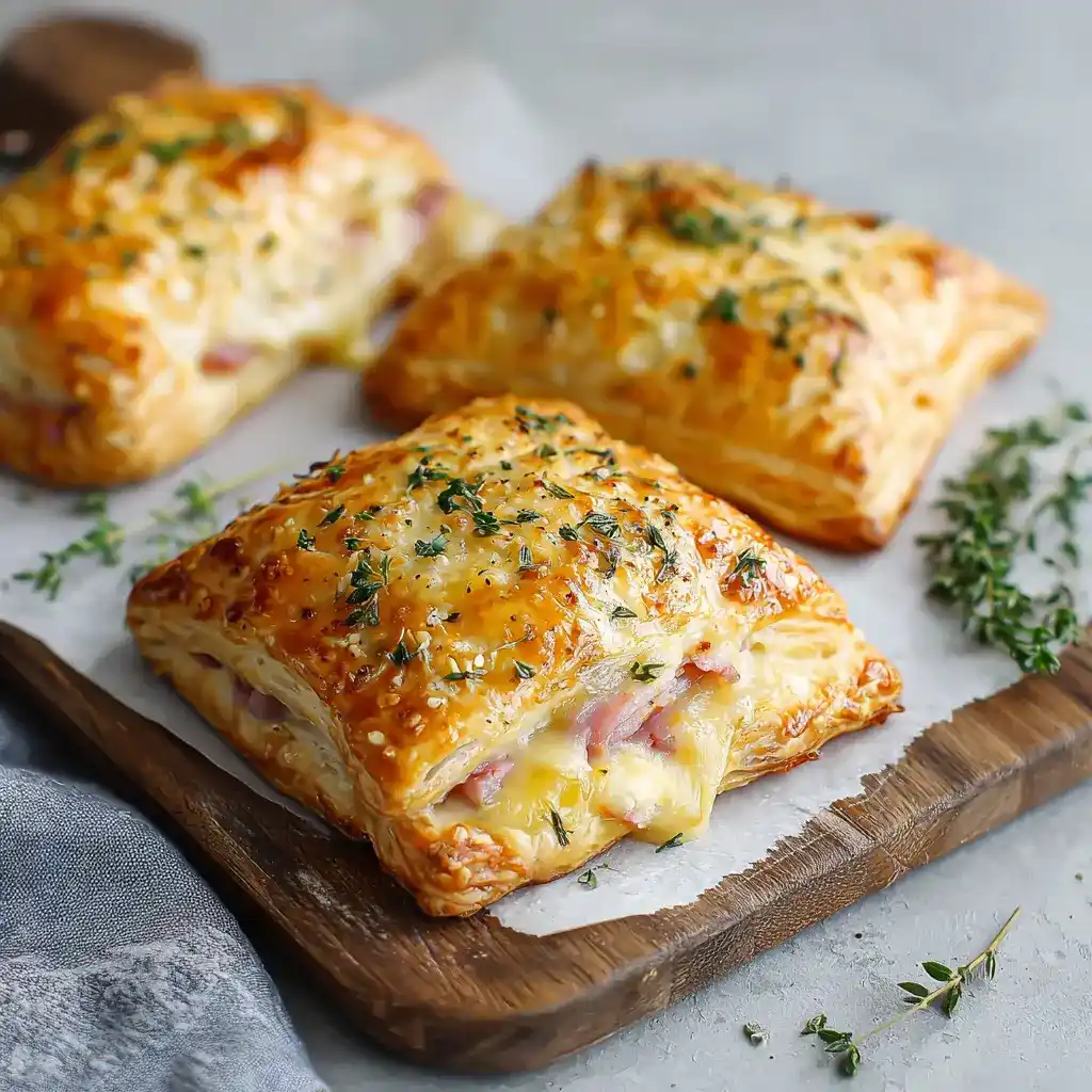 ​​​​​Ham and Cheese Puff Pastry Pockets Recipe