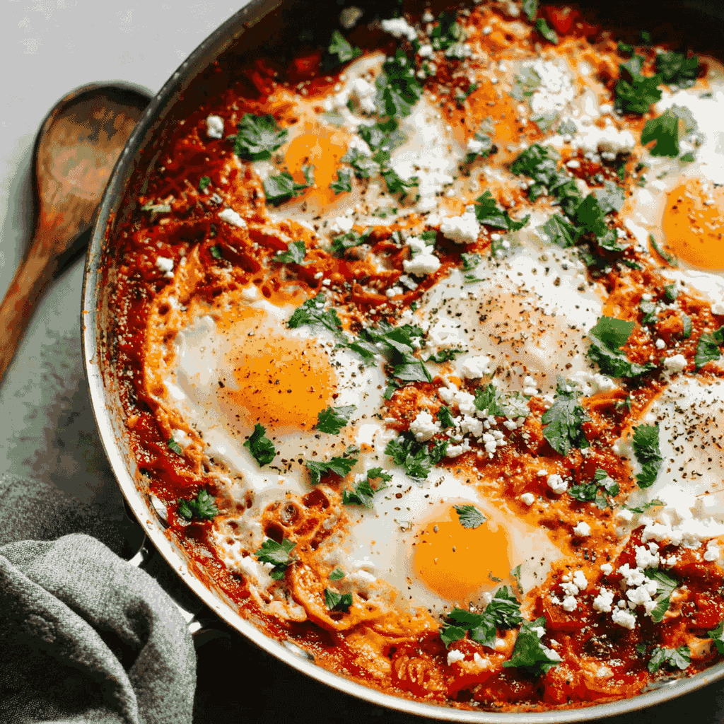 Easy Shakshuka One Pan Mediterranean Breakfast
